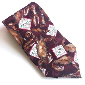TABASCO SILK NECKTIE TABASCO McIlhenny Co Pepper hot sauce & Seafood tie…